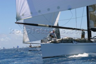 Maxi yacht sailing at Antigua Race Week 2004