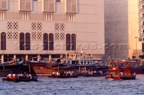 View across harbour Dubai  United Arab Emirates