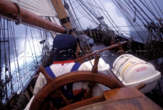 Phoenix - Deck scene at sea in rough weather