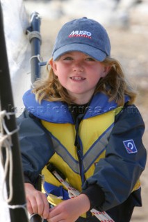 Young girl wearing lifejacket