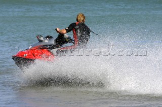 Jetski turning corner