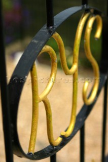 Royal Yacht Squadron Gate. Cowes, Isle of Wight