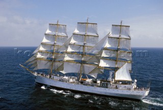 Tall ship Kersones under way