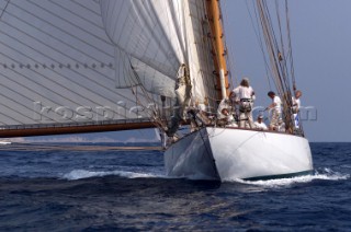 Classic yacht Mariquita at Les Voiles de Saint Tropez, October 2004.