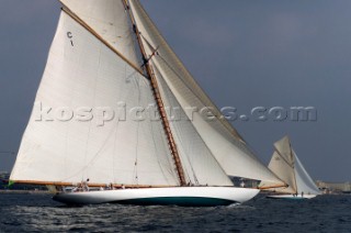 Classic sloop Mariquita at Les Regates Royales, Cannes (FRA) September 2004