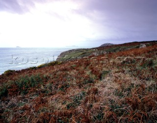 View west from St Davids Head, Pembrokeshire, Wales