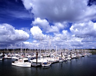 Marina at Burnham Yacht Basin, River Crouch, Essex