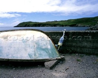 Overturned boat on Cape Clear Island, County Cork, Ireland