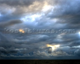 Storm clouds at sea, Hove, East Sussex