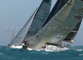 TP52 yachts racing at Key West Race Week 2005