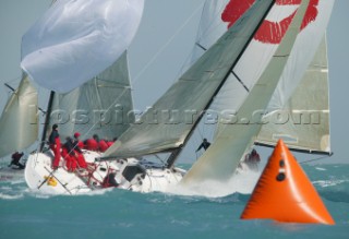 Farr 40 fleet racing at Key West Race Week 2005