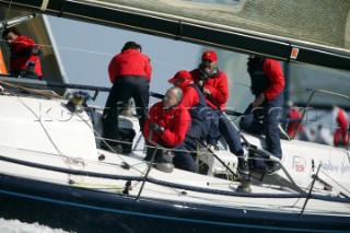 Italian Farr 40 Mascalzino Latino owned by businessman Vincenzo Onorato during Key West Race Week 2005