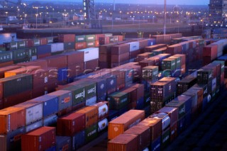 Containers in the Port of Antwerp