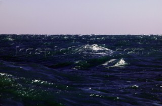 Key West Race Week 2005. Rough texture seascape with waves.