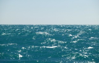 Key West Race Week 2005. Rough texture seascape with waves.