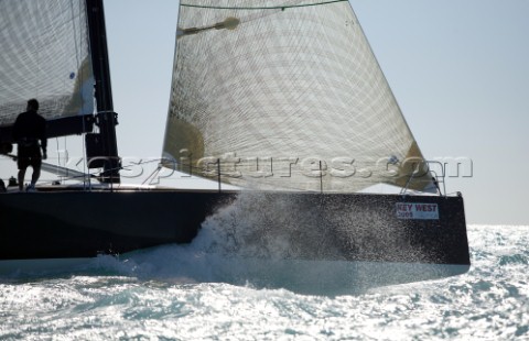 The big boat racing IMS and TP52 fleets racing Key West Race Week 2005 Titan