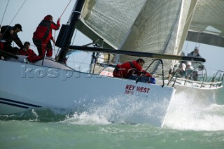 The big boat racing IMS and TP52 fleets racing Key West Race Week 2005