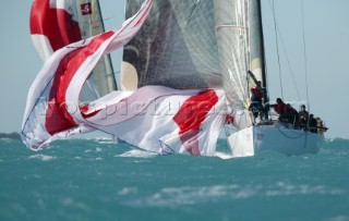 The big boat racing IMS and TP52 fleets racing Key West Race Week 2005