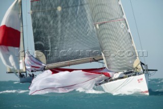 The big boat racing IMS and TP52 fleets racing Key West Race Week 2005