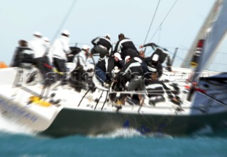 The big boat racing IMS Talisman and TP52 fleets racing Key West Race Week 2005