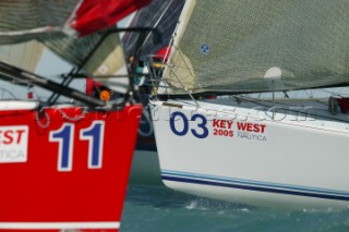 Farr 40 fleet racing at Key West Race Week 2005