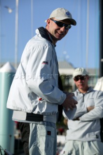 British Americas Cup sailor Ian Walker on Bambakou during Key West Race Week 2005