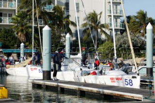 Yachts leaving the harbour during Key West Race Week 2005