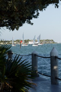 Yachts leaving the harbour during Key West Race Week 2005