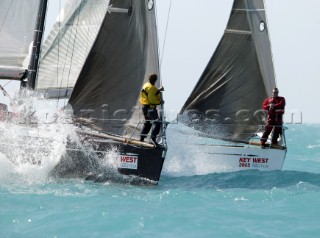 Bowmen on Swan 45 startline during Key West Race Week 2005