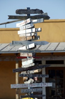 Sign post in marina at Key West, Florida, USA