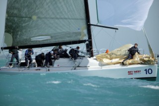 Morning Glory gybing at Key West Race Week 2005