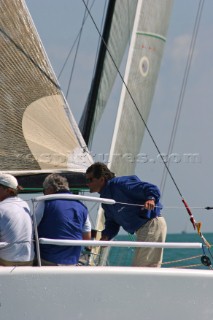 Russell Coutts tactician onboard Farr 40 Morning Glory in Key West Race Week 2005