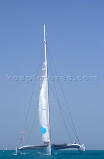 Geronimo approaching start line of the Oryx Cup 2005 of the coast of Doha, Qatar