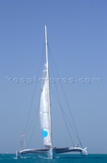 Geronimo approaching start line of the Oryx Cup 2005 of the coast of Doha, Qatar