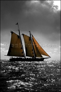 Classic gaff rigged schooner America