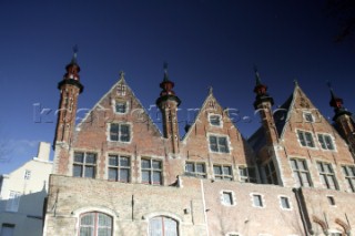 Canalside buildings, Brugge, Belgium