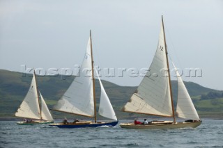 West Highlands Regatta 2004, three Scottish Islands yachts in close company - from left to right STROMA, BERNERA, SHONA