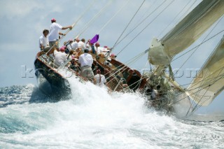 Antigua Classic Yacht Regatta 2004, 129ft J-Class sloop VELSHEDA