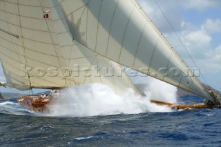 Antigua Classic Yacht Regatta 2004, 115ft William Fife cutter CAMBRIA