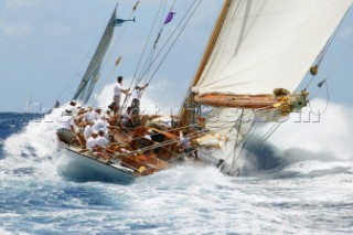 Antigua Classic Yacht Regatta 2004, 115ft William Fife cutter CAMBRIA