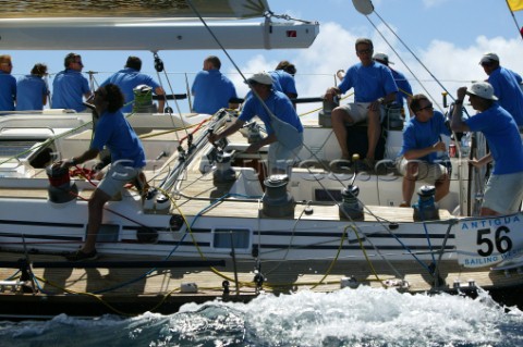 Antigua Sailing Week 2005 AQUA EQUINOX  Swan 56