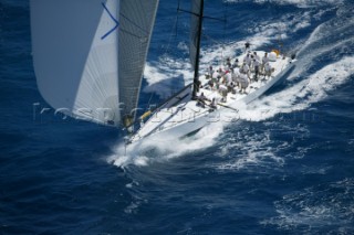 Hasso Platners Z86 Maxi Morning Glory racing at Antigua Sailing Week 2004