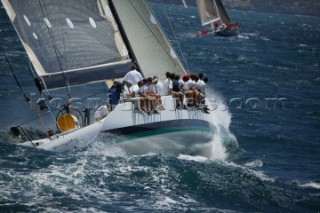 Hasso Platners Z86 Maxi Morning Glory racing at Antigua Sailing Week 2004