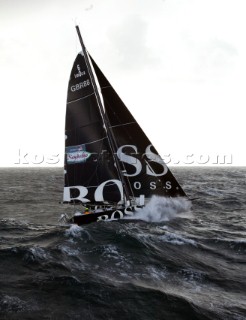 Vendee Globe Open 60 yacht Hugo Boss skippered by Alex Thomson.