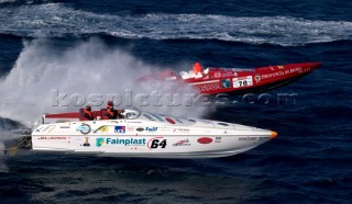 Powerboat P1 racing action from Malta 2005