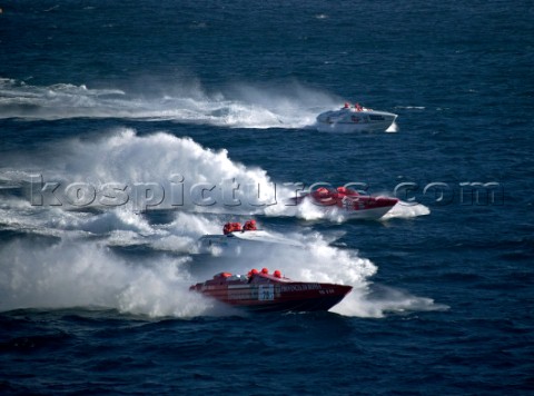 Powerboat P1 racing action from Malta 2005