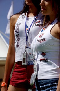 P1 Malta 2005. Glamourous girls and sexy models of the powerboat circuit.