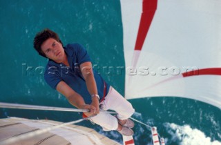 Simon Le Bon and his Maxi yacht Drum