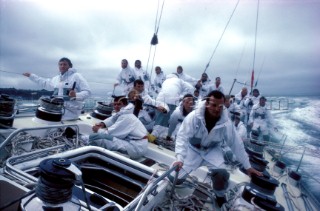 Simon Le Bon and his Maxi yacht Drum