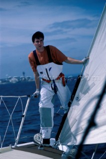 Simon Le Bon and his Maxi yacht Drum